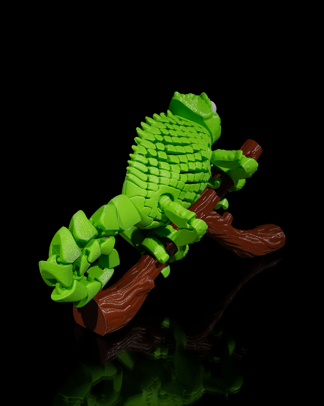 Chameleon on a tree branch