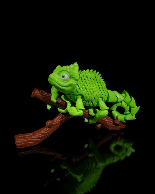 Chameleon on a tree branch